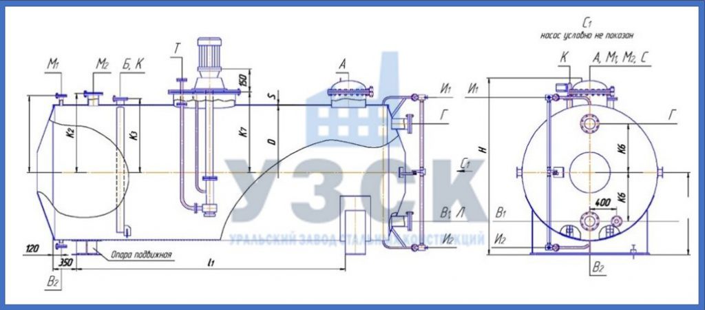 Чертеж емкости ГКК в {{in_city}}