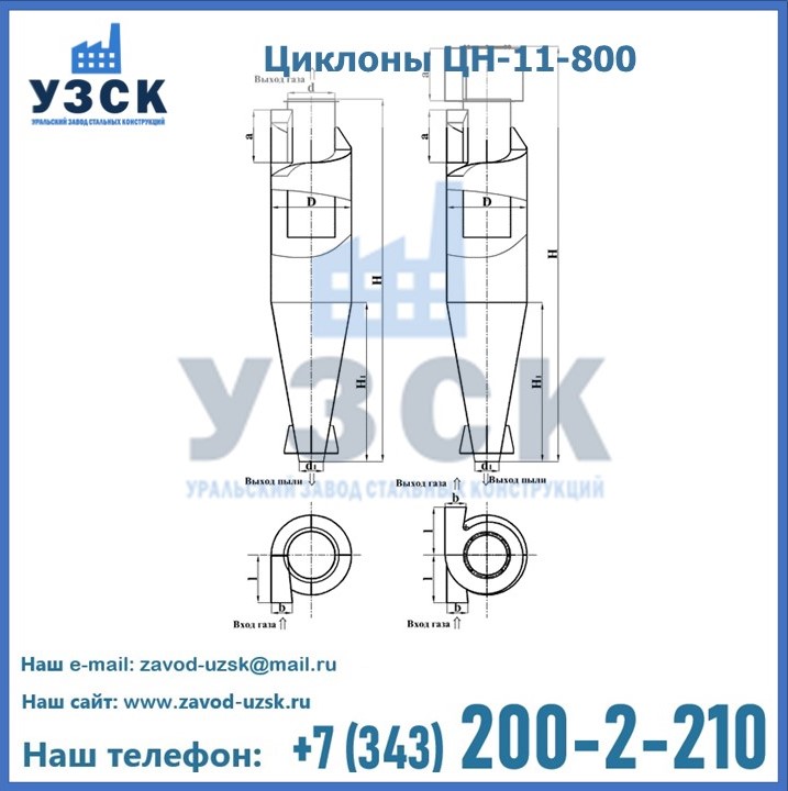 Схема строения ЦН-11-800 в Владикавказе