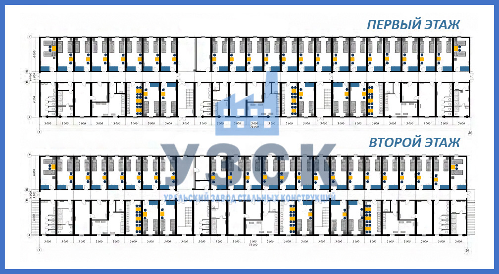Блочно-модульное общежитие на 150 человек